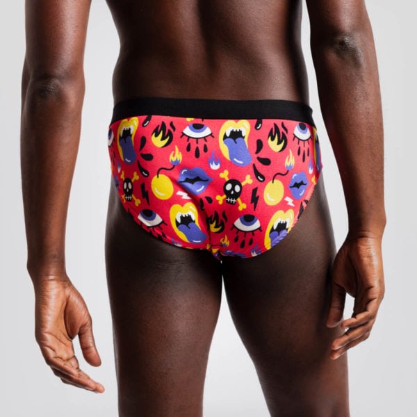 slip calzoncillos hombre algodon rojo