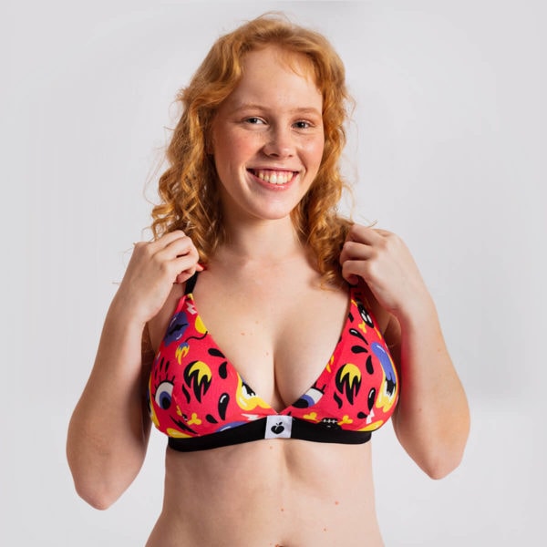 sujetador triangular sin aros