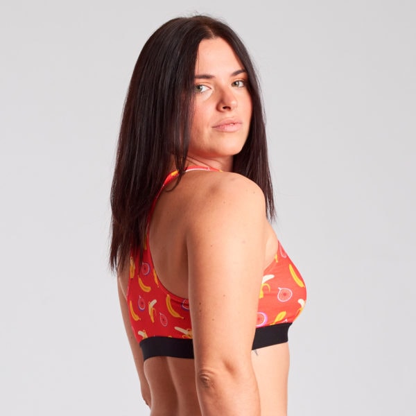 sujetador top espalda nadadora rojo