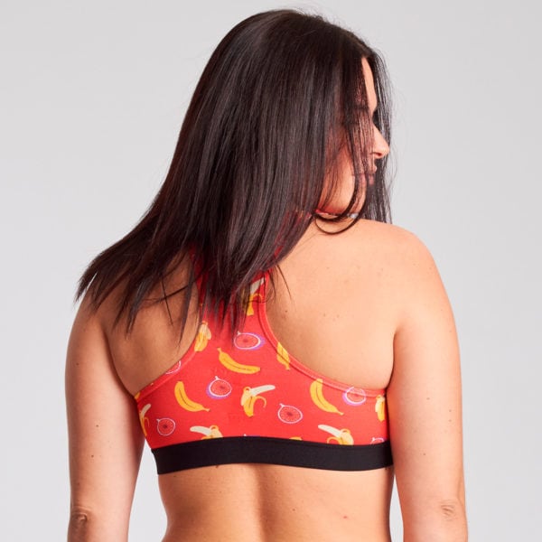 sujetador top espalda nadadora rojo